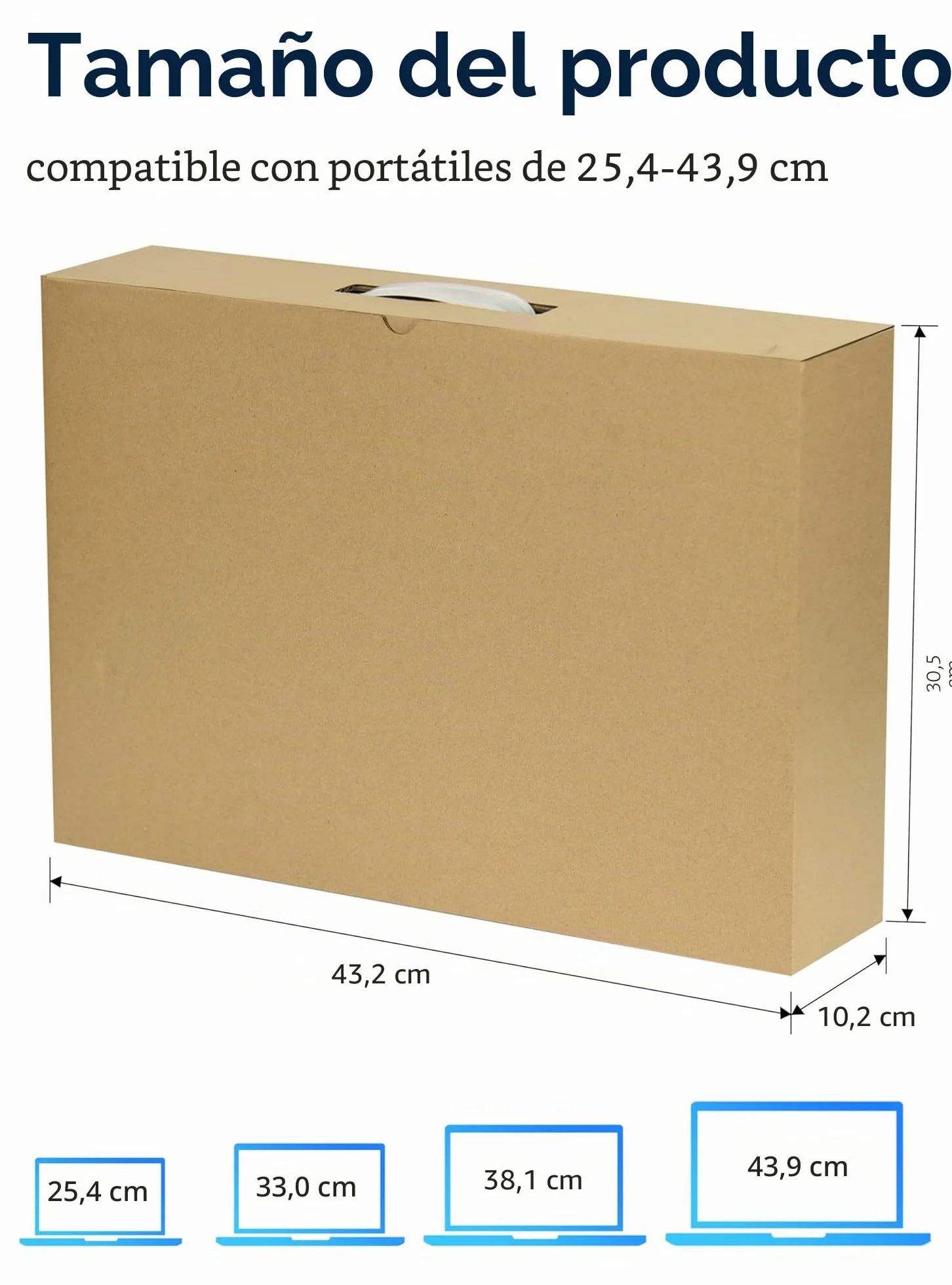 Orionstar Caja para portátil con espuma protectora para portátiles de hasta 17,3 pulgadas, caja de cartón para ordenador portátil, caja de envío para portátil