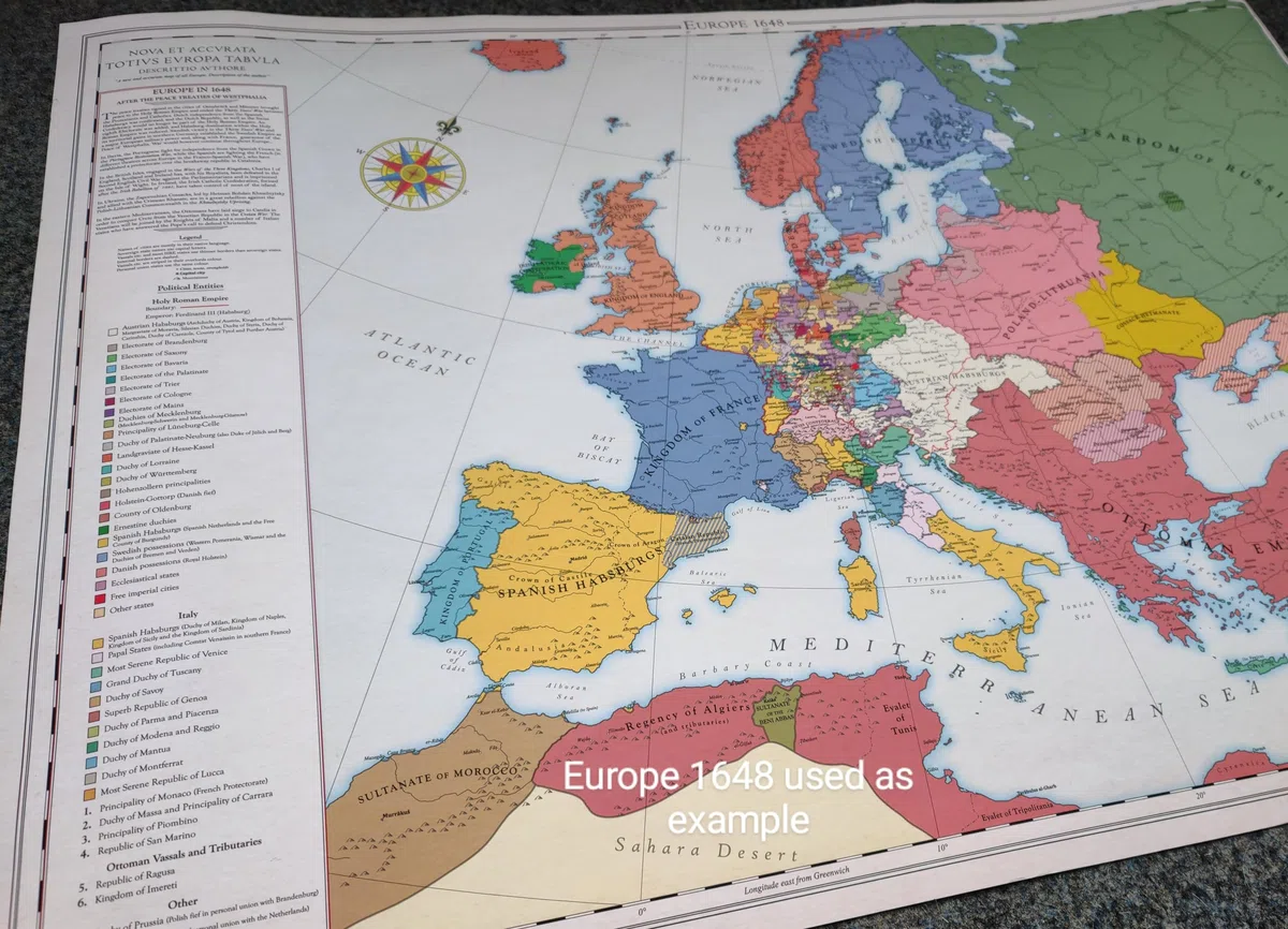 Europa 1600, Mapa Histórico (100x70cm)