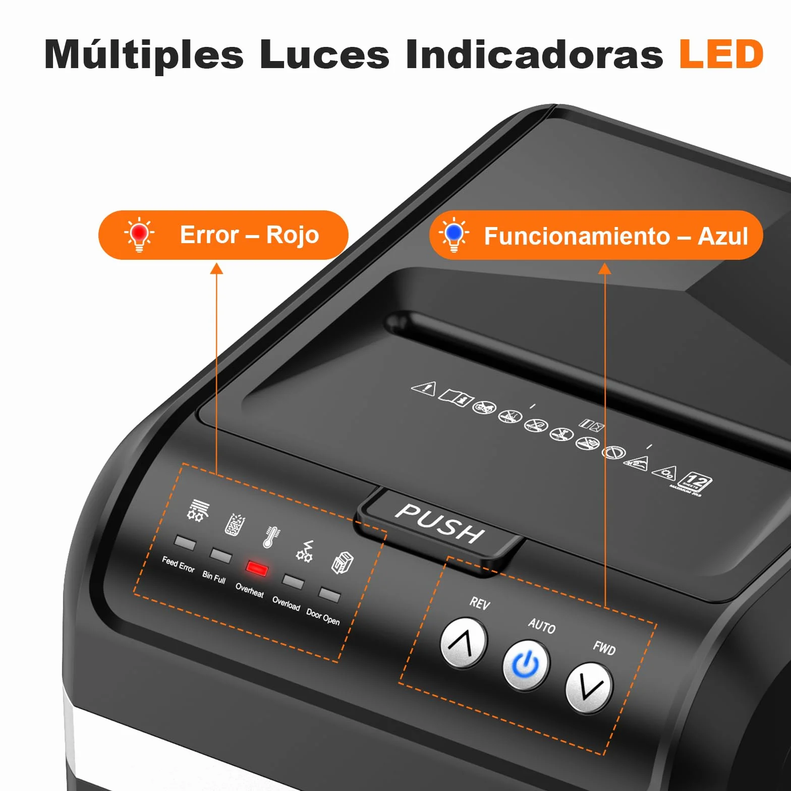 Bonsaii Trituradora de Papel con Alimentación Automática 200 Hojas, Micro-Corte P-4, 60 Min Continuo, Bajo Ruido, Ahorro Energía, Contenedor 31L, Modo Manual para Tarjetas, Ideal para Oficina, C283-A