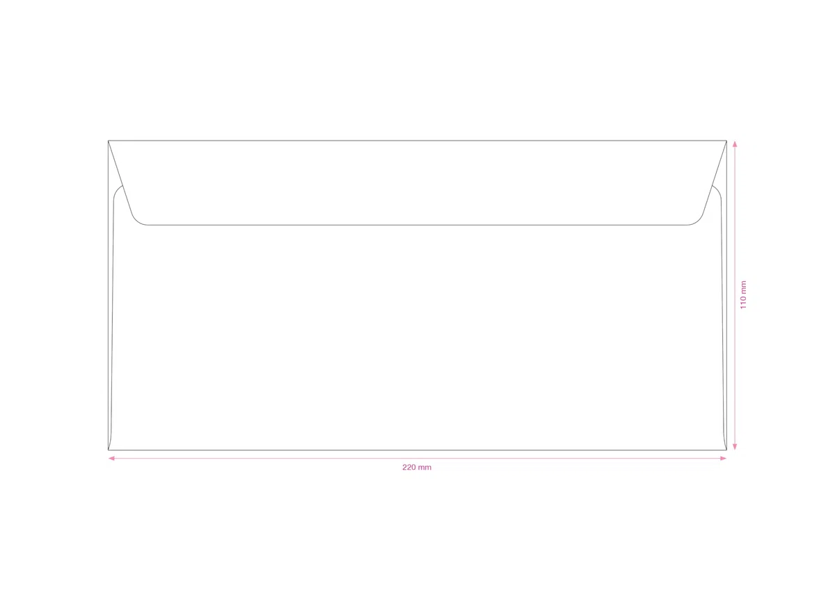 GPV Briefumschläge, DL, 110 x 220 mm, weiß, mit Fenster, 75g