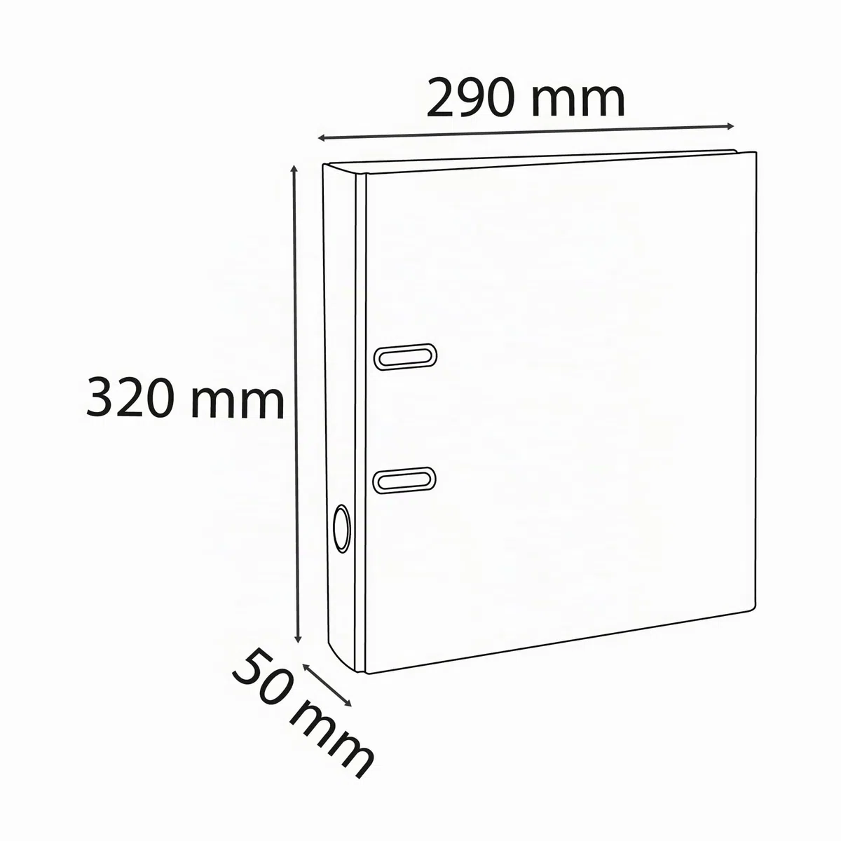 Classeur a levier pvc a4 dos de 50 mm, paquete con 10 unidades, colores surtidos
