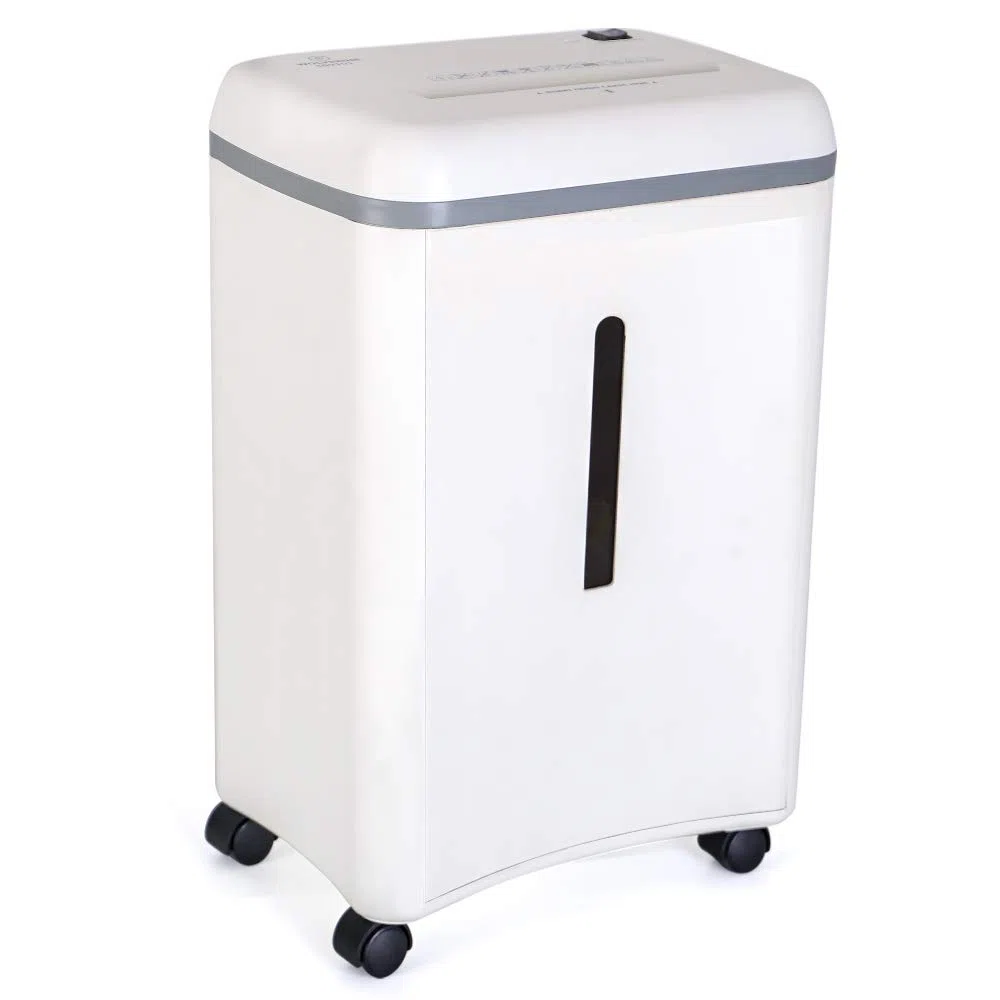 WOLVERINE SD9101 Trituradora P5 microcorte, 8 Hojas, ultrasilenciosa, contenedor 17 l, Blanco