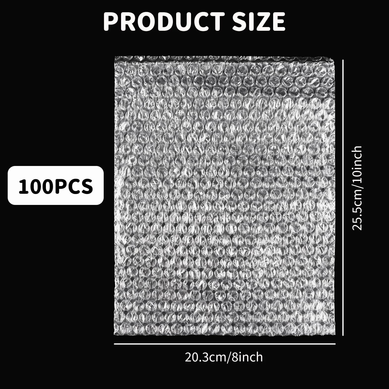 APACALI 100 bolsas de plástico de burbujas, 20 x 25 cm, sobres acolchados para mudanzas y envíos, embalaje