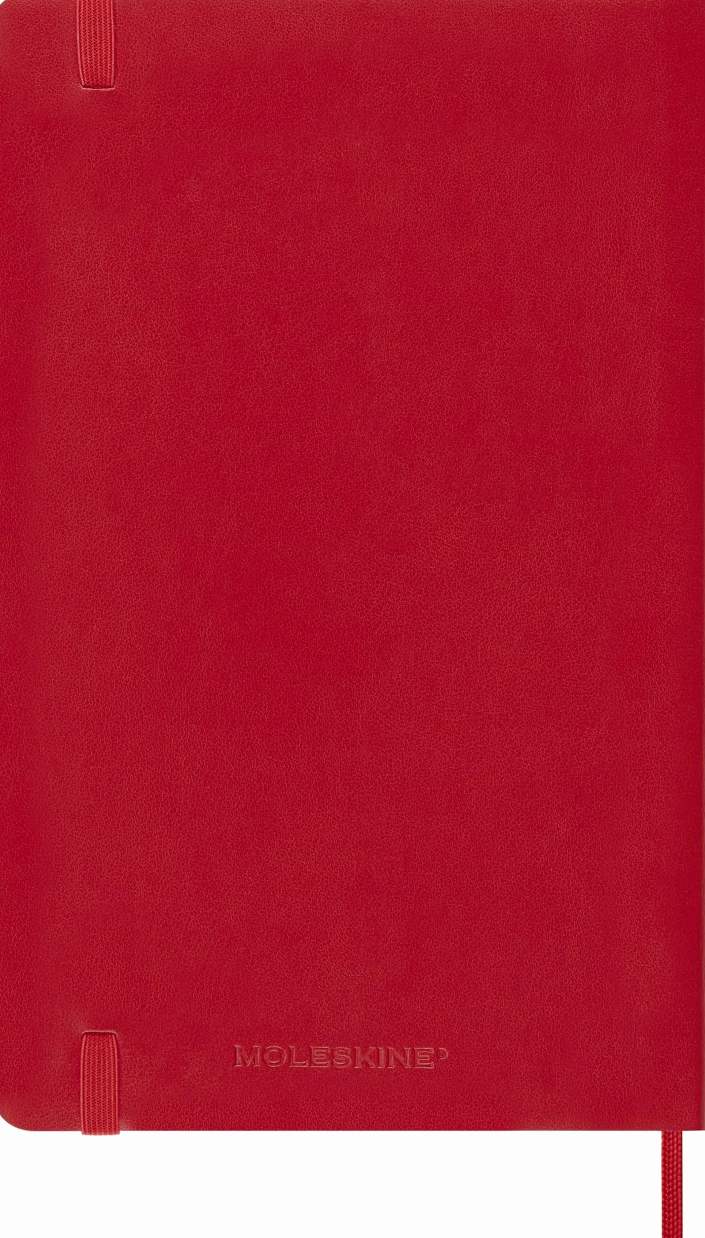 Moleskine Agenda Semanal 2027, 12 Meses, Tapa Blanda, Cierre Elástico, L 13x21 cm, Rojo Escarlata