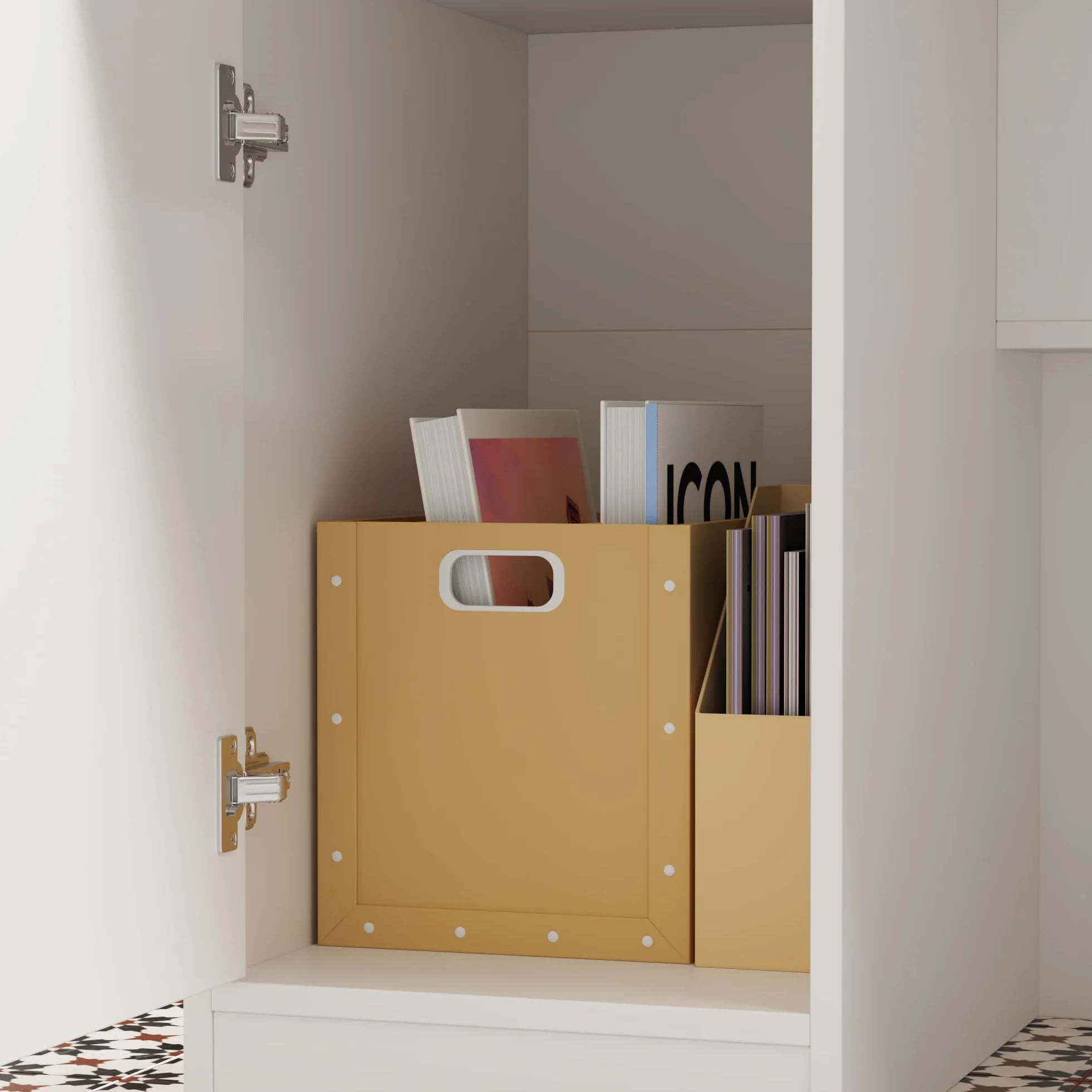 Mueble de recepción Blanco MDF 100cm x 120cm x 50cm con cajón para teclado