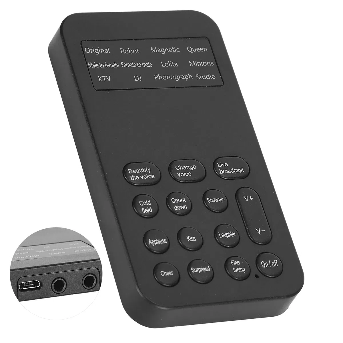 Cambiador de Voz de Telfono Mvil Verstil cambia voce portatile 12 Efectos de Sonido Fijos de Voz 8 para Experimentar el Juego de Voces Cautivadoras Transmisin Fundas