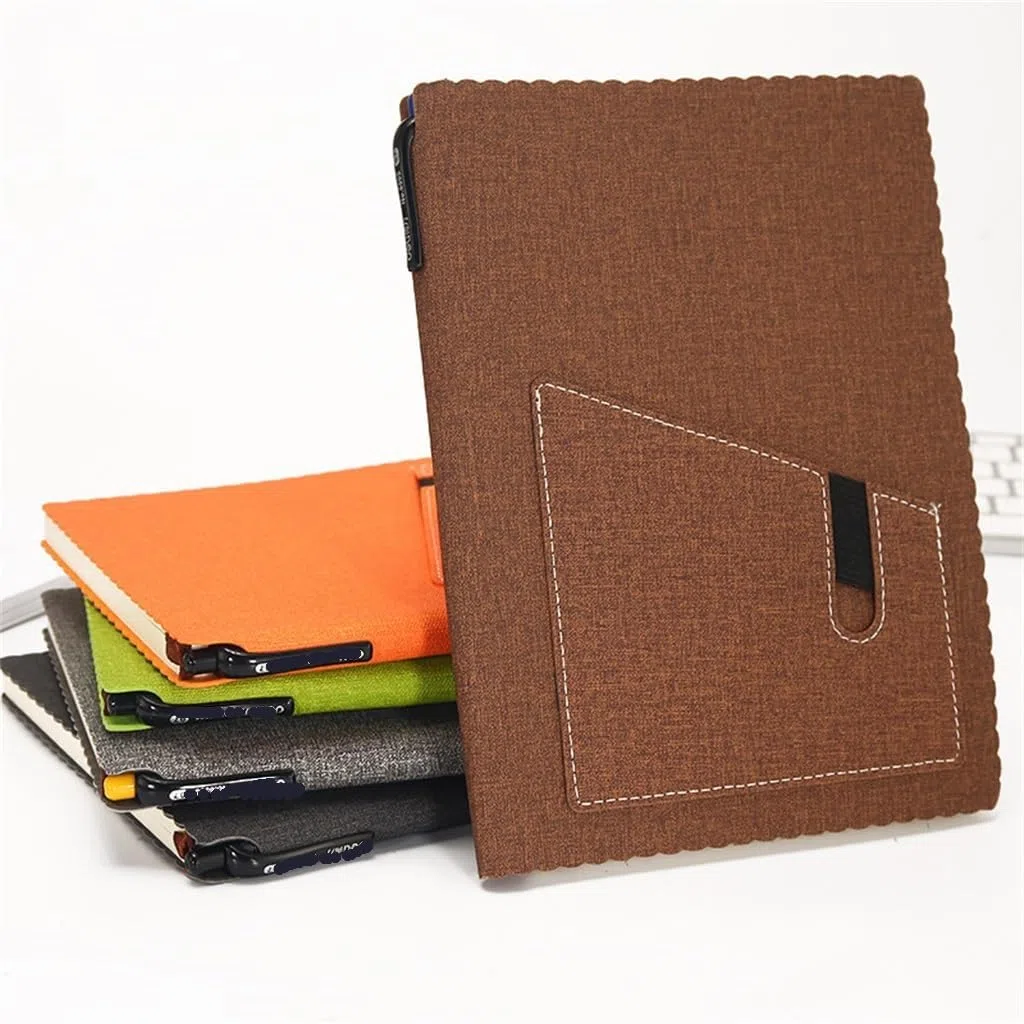 Cuaderno Pipu de Tapa Dura de Cuero Suave, Diario for Estudiantes, Cuaderno A5