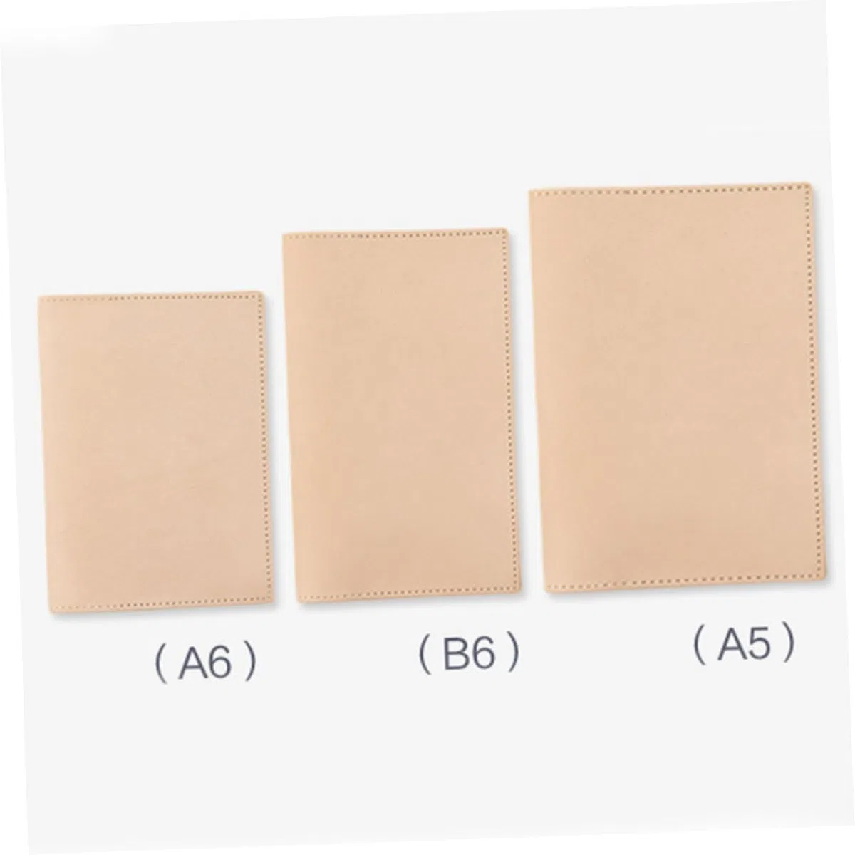 OSALADI de Cuaderno de Piel de Cuero Vegetal Funda Protectora para Notas y Papelería para Oficina y Escuela con y Soporte para Bolígrafo