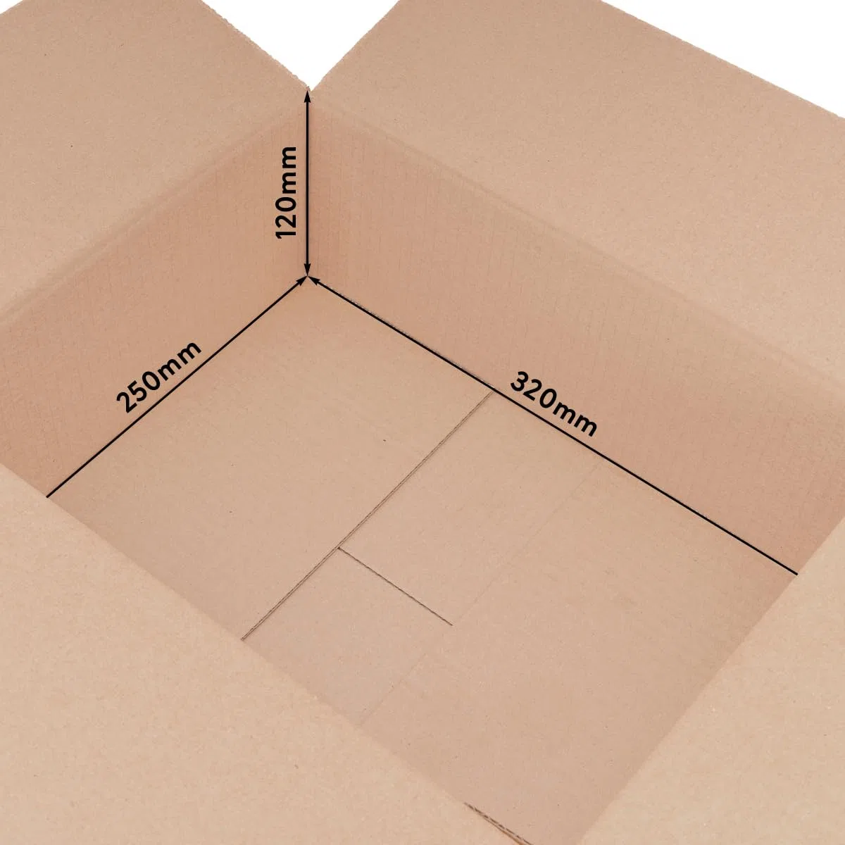 verpacking 300 cajas plegables cajas de envío DHL cajas 320 x 250 x 120 mm, KK-50, 1-corrugado cajas de envío cajas de embalaje Cajas de almacenamiento Cajas plegables