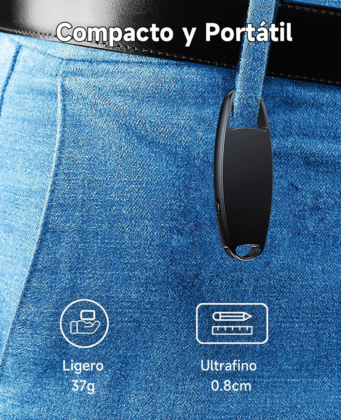 Vandlion HD Grabadora de Voz 32GB USB C Mini Reducción de Ruido 25 Horas para Reuniones Conferencias
