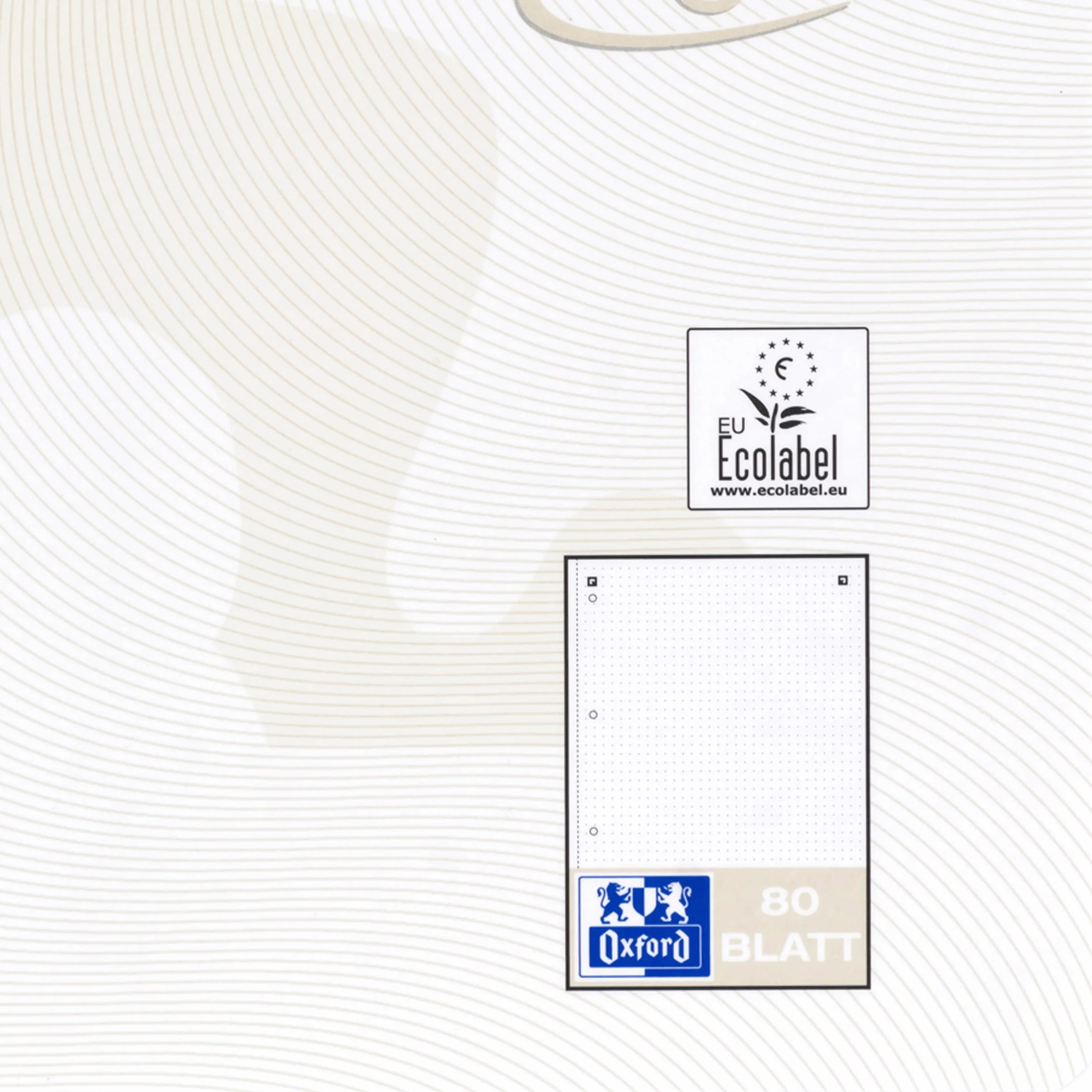 Oxford Touch Collegeblock A4 - Lote de 10 blocs de notas (80 hojas), color gris claro