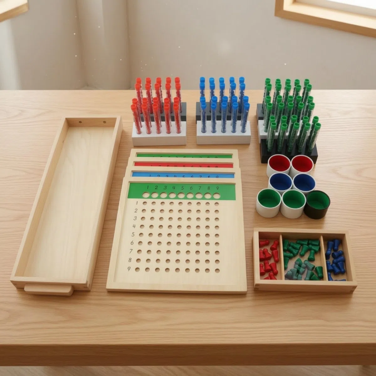Tabla División Educativo Tabla Recuento Sensorial Material Didáctico para Educadores, Escuela en Casa
