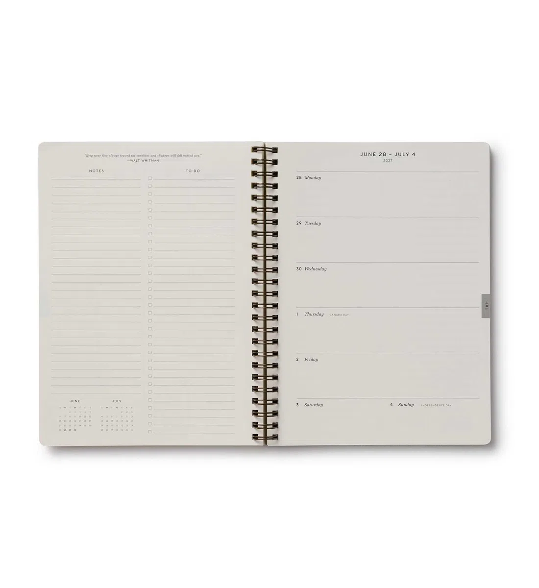 RIFLE PAPER CO. Mimi - Agenda académica en espiral de tapa blanda de 17 meses 2027 del 1 de agosto de 2026 a diciembre de 2027, 8.5 pulgadas de largo x 6.25 pulgadas de ancho, vista semanal y mensual
