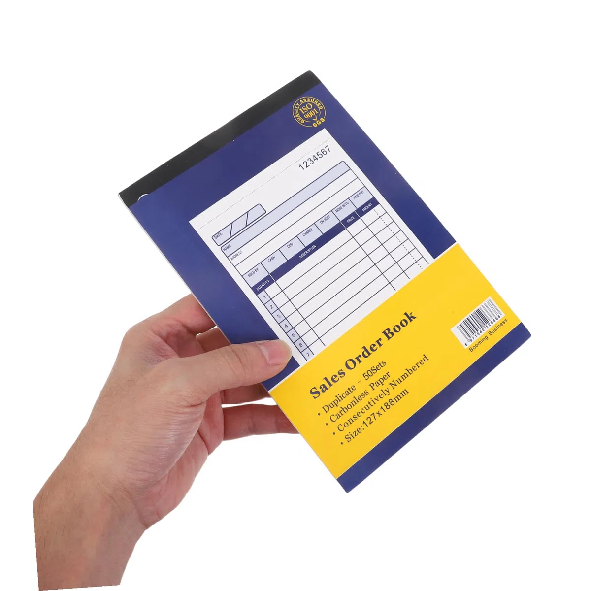 5 Piezas Libro de Facturas para Pequeñas Empresas Partes con Copia Automática Registro de Pedidos y Recibos para Gestión Financiera y Seguimiento de Órdenes