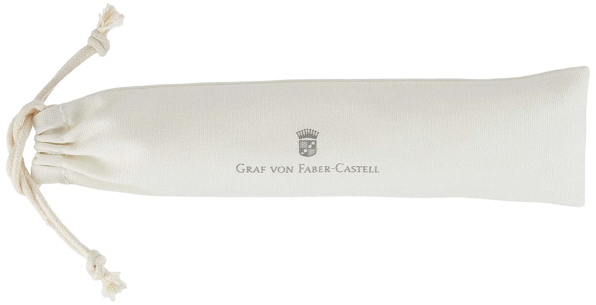 Graf von Faber-Castell 146521 Estilográfica Guilloche, coñac F | Cuerpo de resina noble con acabado guilloché, plumín de oro de 18 quilates y piezas metálicas rodiadas