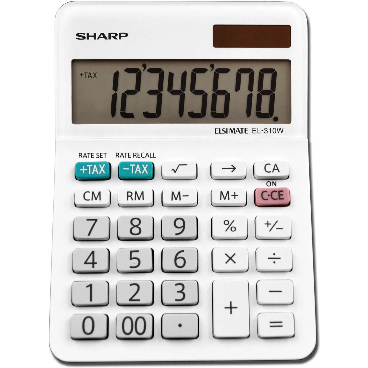 Sharp EL-310WB Calculator, White 3.125