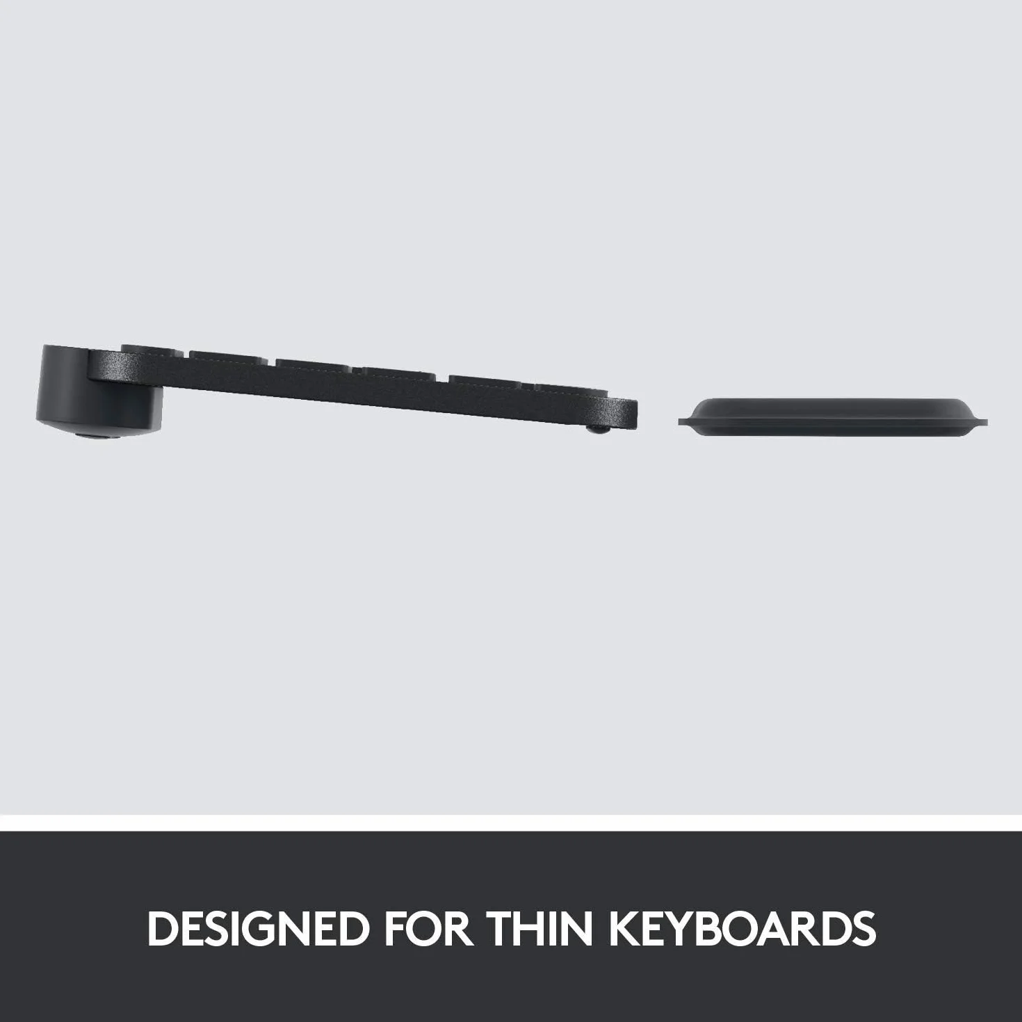 Logitech MX Palm Rest Soporte Premium Antideslizante para MX Keys, Negro
