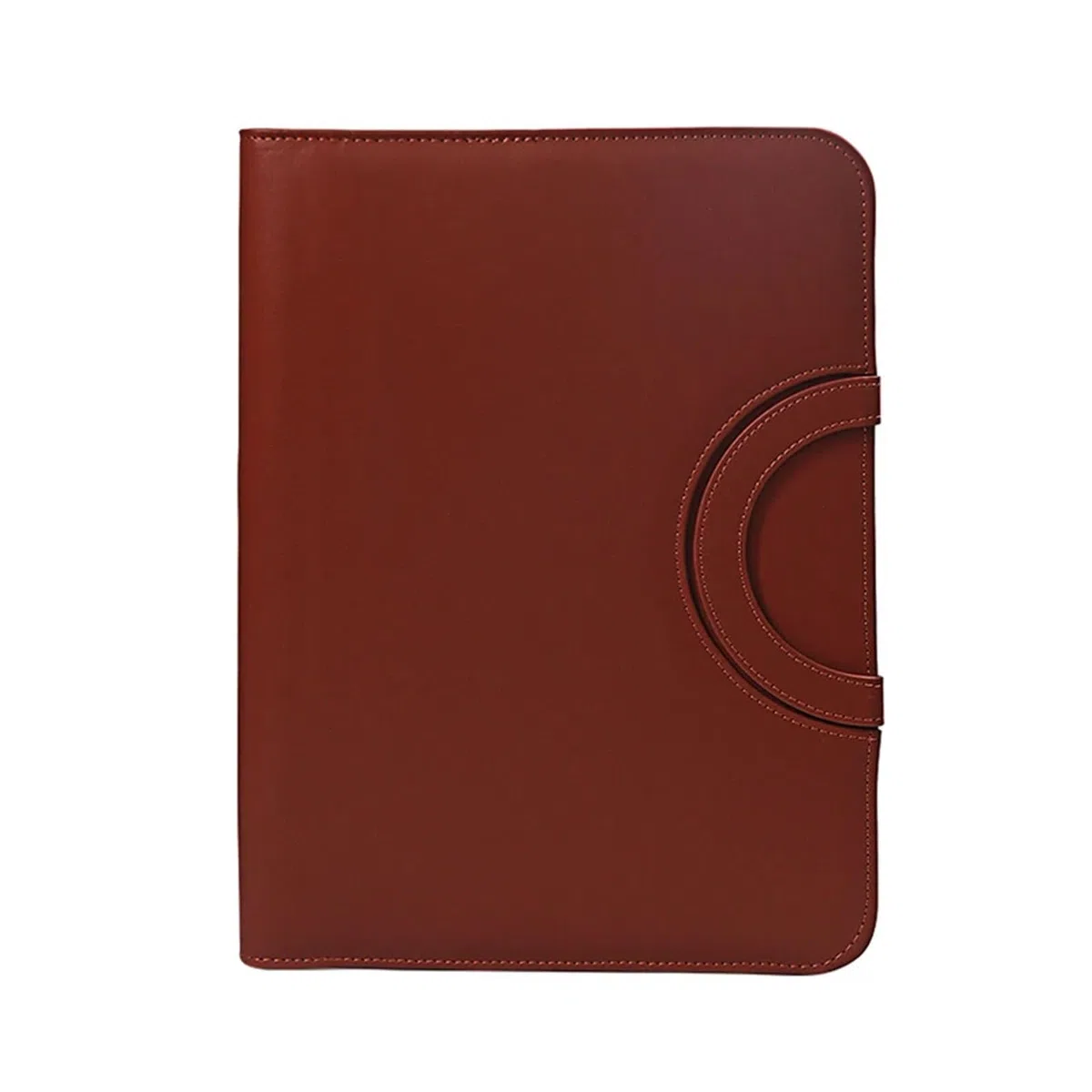 Carpeta multifuncional A4 for conferencias, organizador de papelería empresarial para oficina, escuela(Brown)