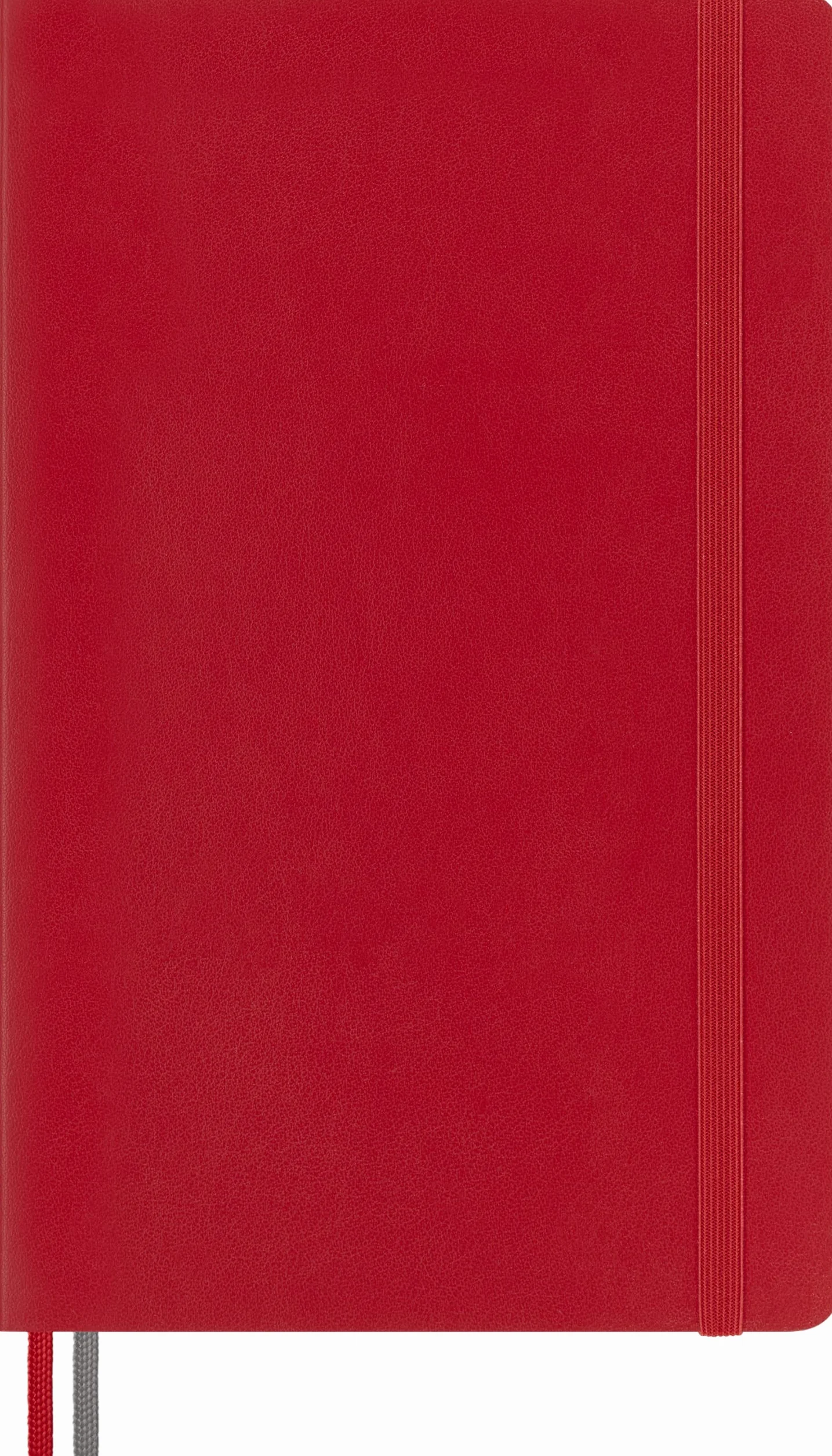 Moleskine Classic Notebook Expanded, Cuaderno Rayado, Tapa Blanda y Cierre Elástico, Large 13 x 21 cm, Rojo Escarlata, 400 Páginas | Cuaderno grande de 12,7 x 21 cm con 400 páginas rayadas para diario, notas, planificación y escritura diaria.