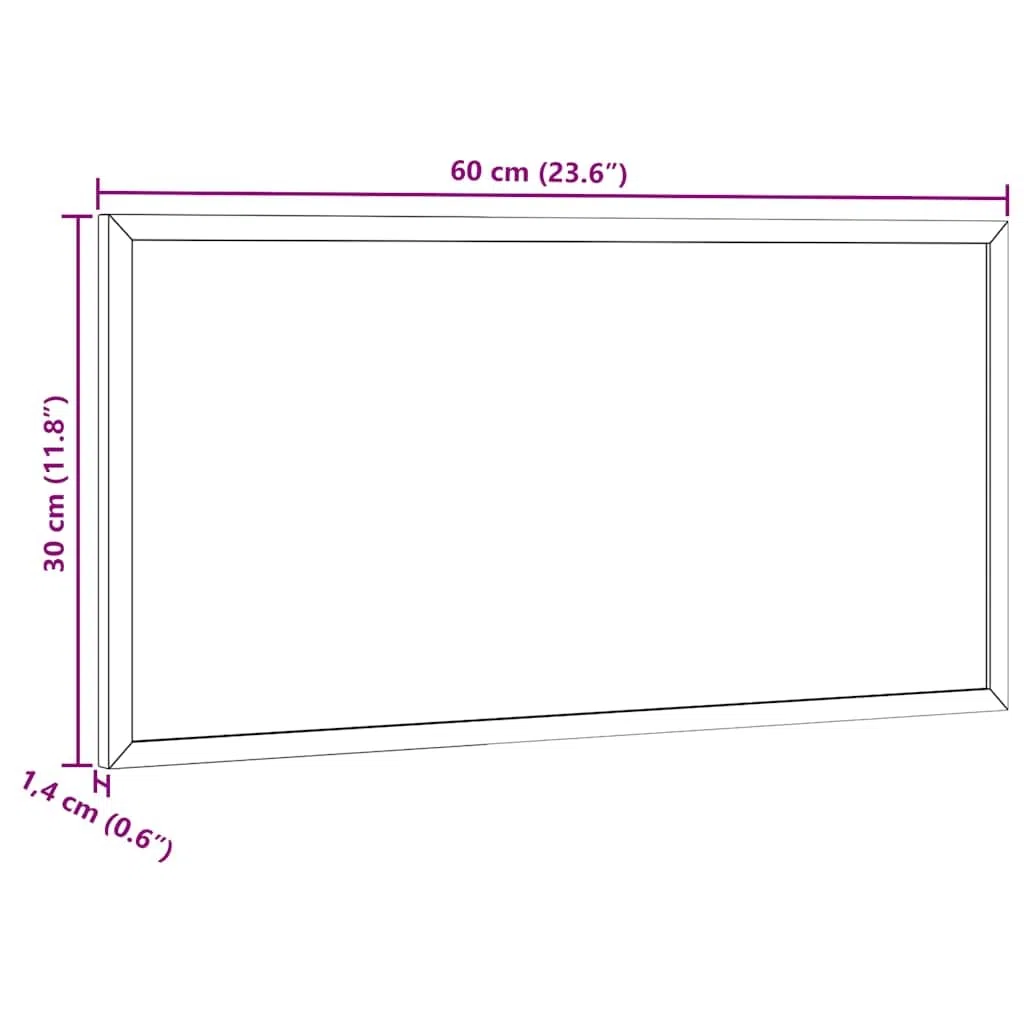 Pizarra de tiza con marco de pino macizo negro 60 x 30 cm, tablón de notas y recordatorios, tablero de notas para oficina, oficina en casa, cocina, escuela, montaje en pared, organización
