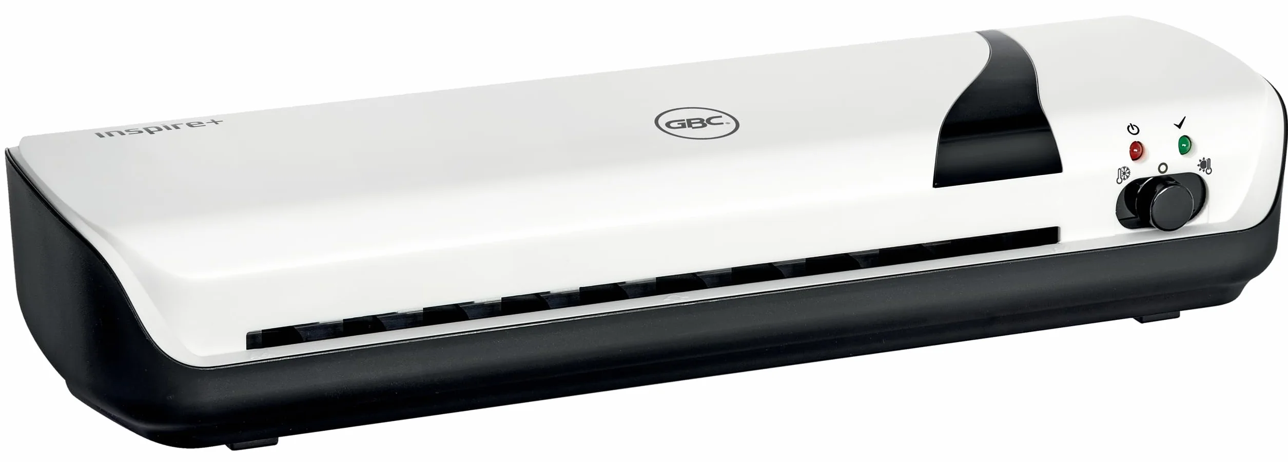Plastificadora Inspire+ A4 Compacta, Calentamiento Rápido 4 Minutos, Modo Frío, 2x75-125 Micras, 5 Fundas, Blanco