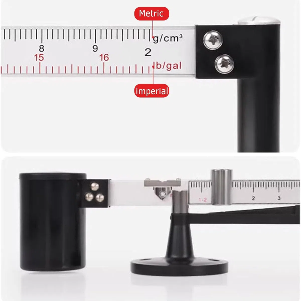 Kit De Viscosímetro para Lodos, Probador Portátil De Lodos con Caja De Aluminio, Hidrómetro para Lodos, Medición De Contenido De Arena, Viscosímetro, Reómetro De Precisión para Análisis De