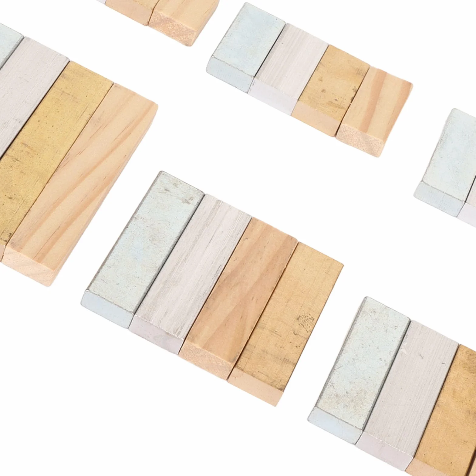 Dekaim Juego de cubos de densidad científica, juego de 24 cubos de densidad científica, juego de bloques de densidad de madera de hierro de cobre para experimentos escolares latorios
