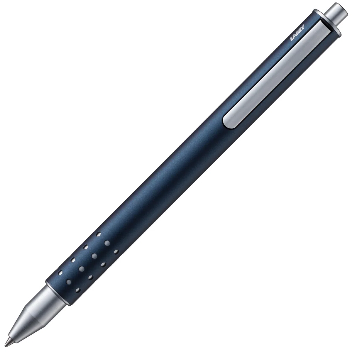 Lamy swift imperialblue roller - sencillo con sensación de escritura fluida - cuerpo robusto de acero inoxidable y ancho de trazo B - con recambio roller M 66 en azul