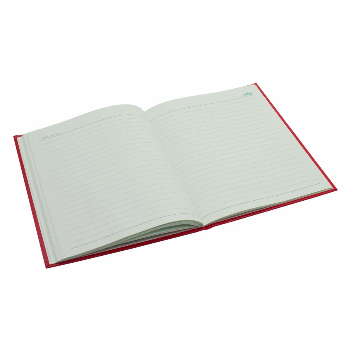 Anupam Registro de cuentas de paisaje completo con rayas C de alta calidad, con numeración de serie A-Z, libro de contabilidad verde brillante, papel rayado a ambos lados para almacén y fábrica (3QR)