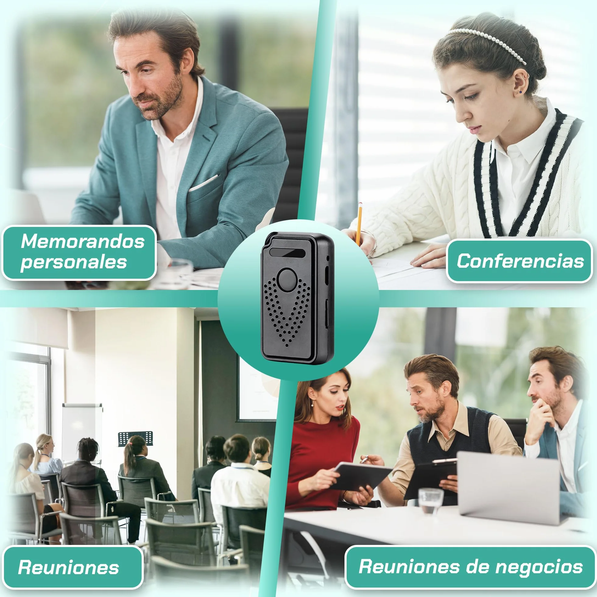 Grabadora de Voz Digital Profesional activada a través de Internet-WiFi | FlyRec | Control Ilimitado de Distancia para lecciones y Notas de Voz – Grabadora de Audio con aplicación Inteligente