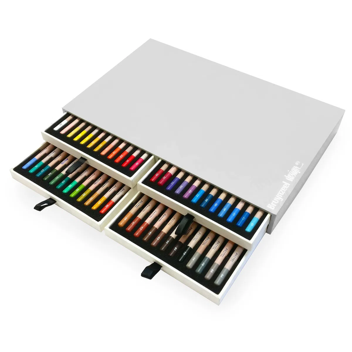 Bruynzeel Design Professional Pastel Pencil Set of 48 Colors in Box | Lápices de artista para dibujar, esbozar y colorear