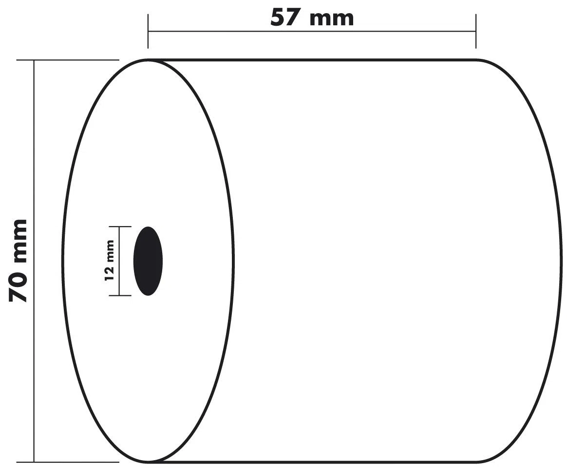 Exacompta 40592E - Rollo de papel para calculadora (10 unidades), color blanco