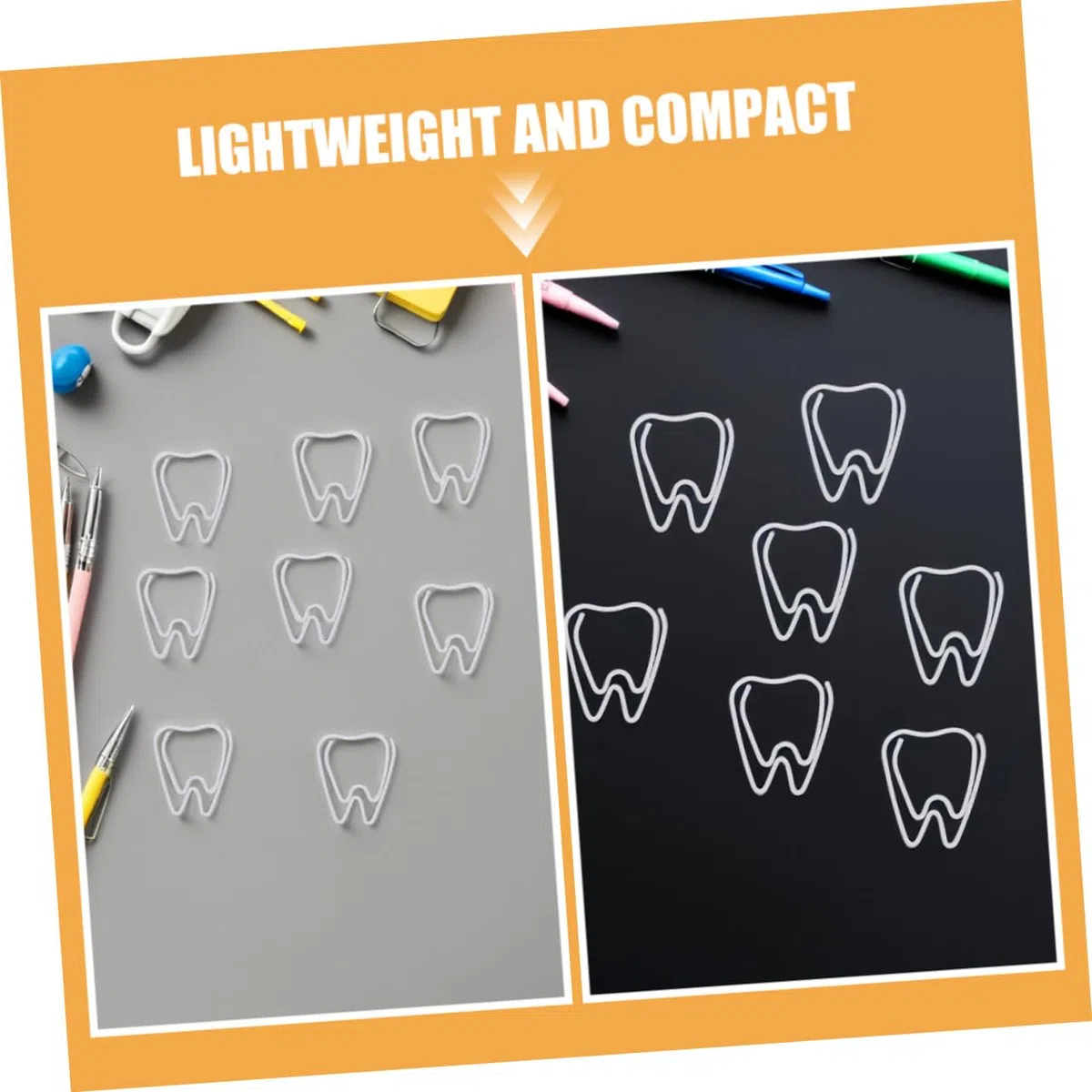 SHINEOFI 150 Piezas Clip de Papel en Color Claro Unidades Clips Metálicos Decorativos para Oficina y Útiles Escolares