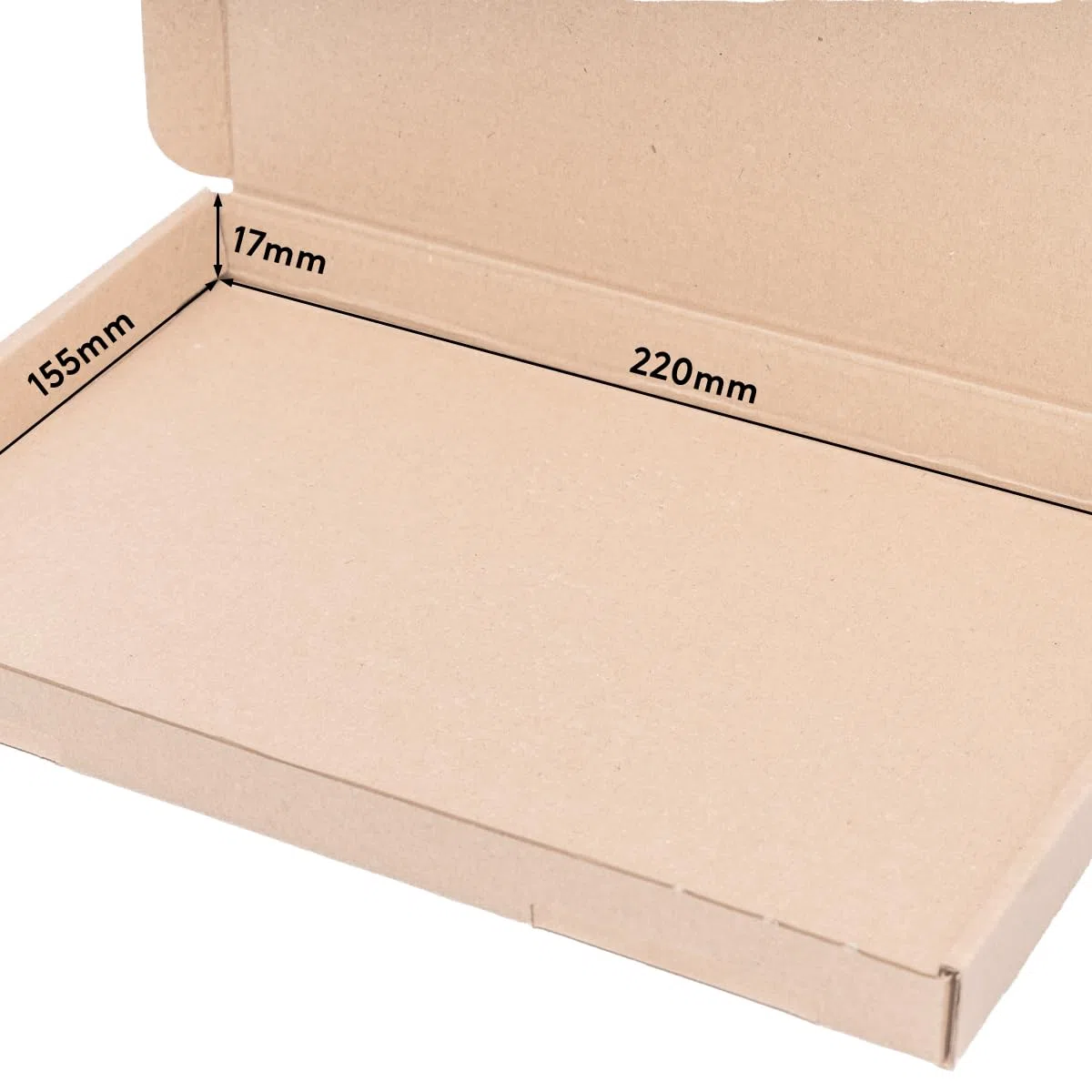 verpacking 200 grandes cajas de la carta 230x160x20mm Brown envío postal plegable caja GB-1 | caja plegable | embalaje plegable | grandes cajas de la carta