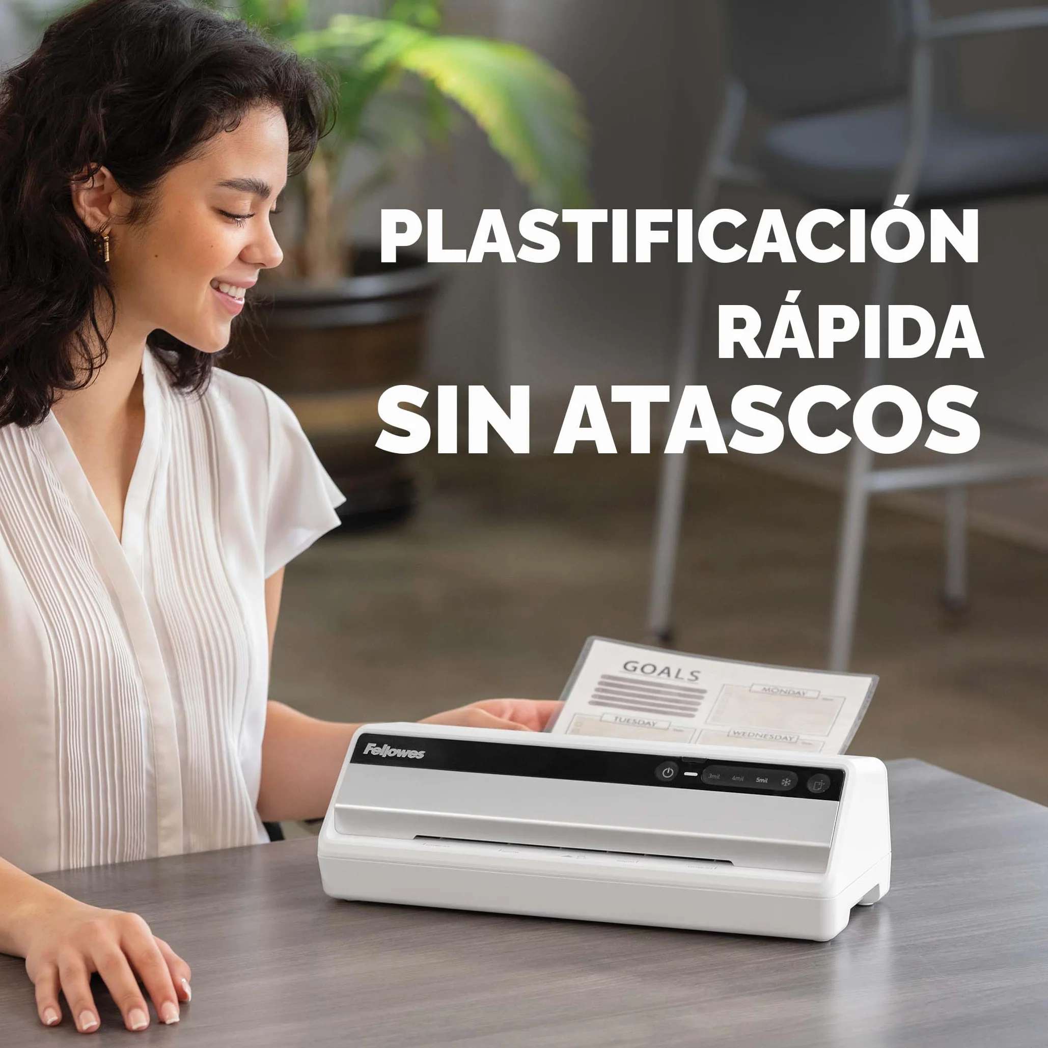 Fellowes Plastificadora Saturn A4 InstaHeat 60 segundos 80/100/125 micras Incluye 10 fundas