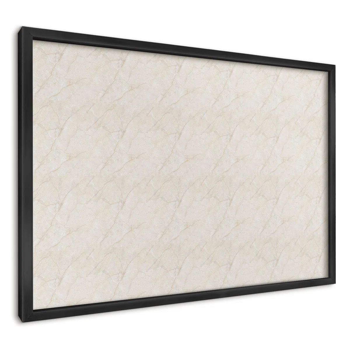 Panel Magnético Informativo 60x40 cm | Marco Negro | Elegancia Del Mármol | Montaje Fácil | Pizarra de Pared | Para Restaurante y Bar | Expositor para Menú, Ofertas del Día