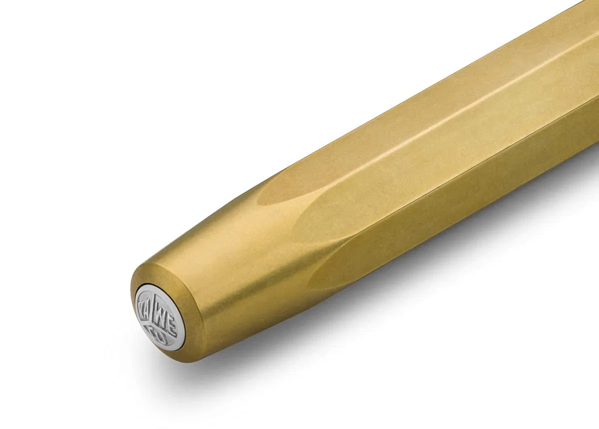 Kaweco Brass Sport - Bol?grafo de gel (punta de 0,7 mm, para zurdos y diestros, con bola de cer?mica, 13,5 cm)