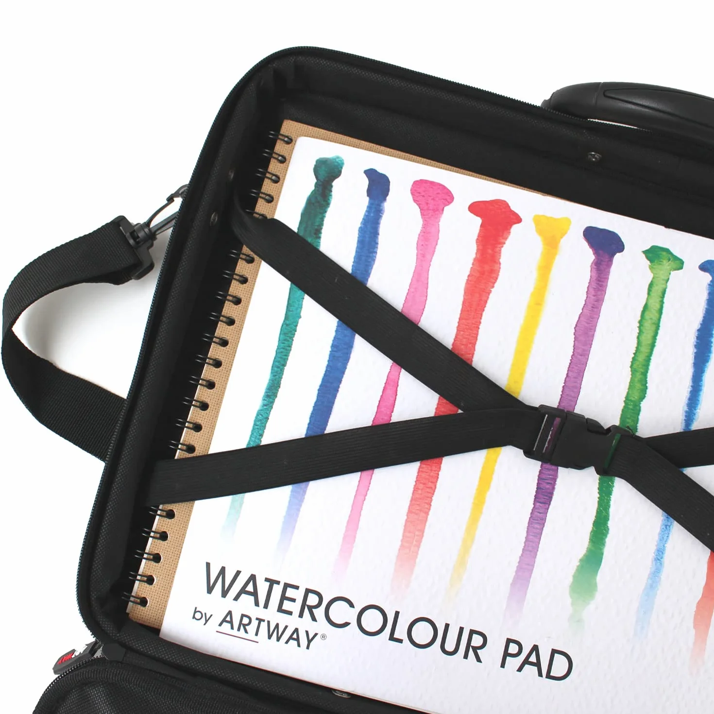 Artway - Funda de transporte A3 - Correas y correas internas para los hombros - Archivo artístico grande con bolsillos internos y externos (sin anillos)