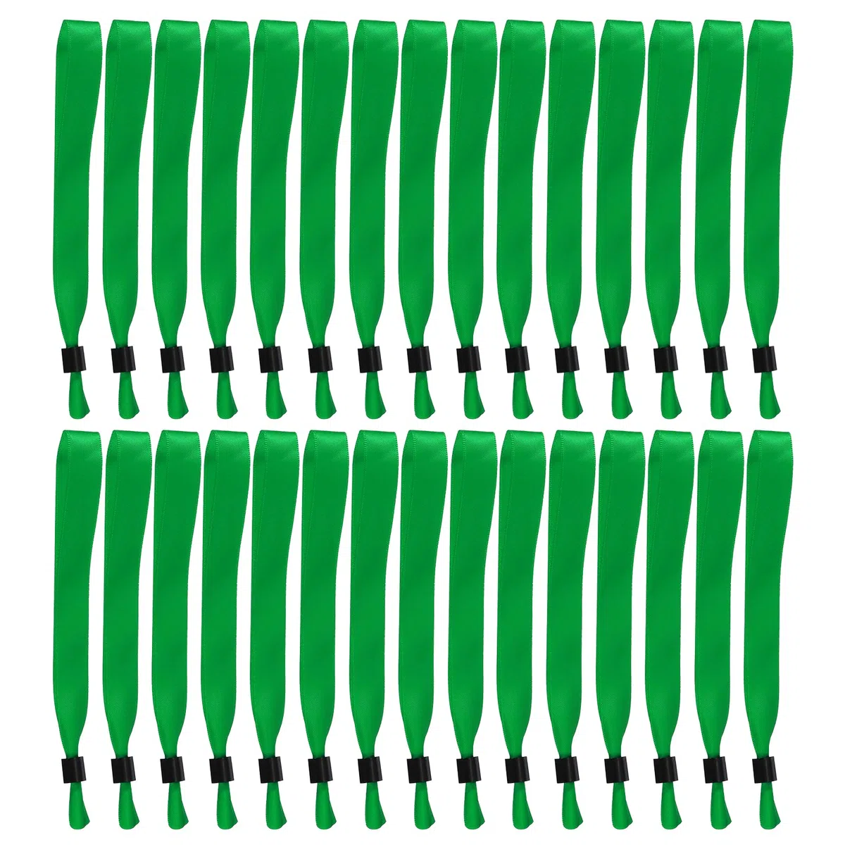 QUARKZMAN 100 Pcs Pulseras De Tela Para Eventos, Pulseras Desechables Para Fiestas, Conciertos, Actividades, Clubes, Festivales, Admisión, Eventos, Verde