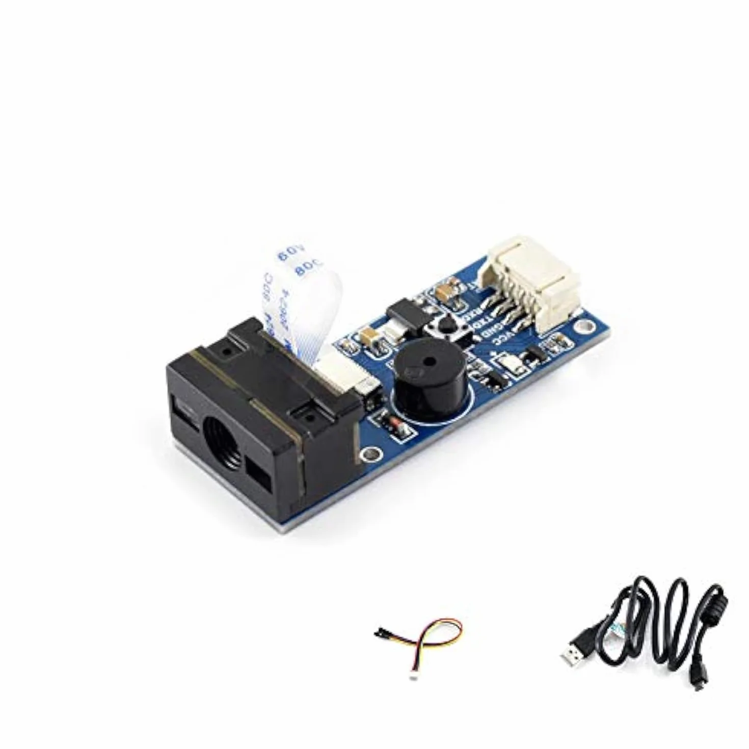 Waveshare Barcode Scanner Module 1D/2D Codes Barcode, QR Code Reader Scanning Onboard Micro USB and UART Serial Port Directly Plugged into Computer