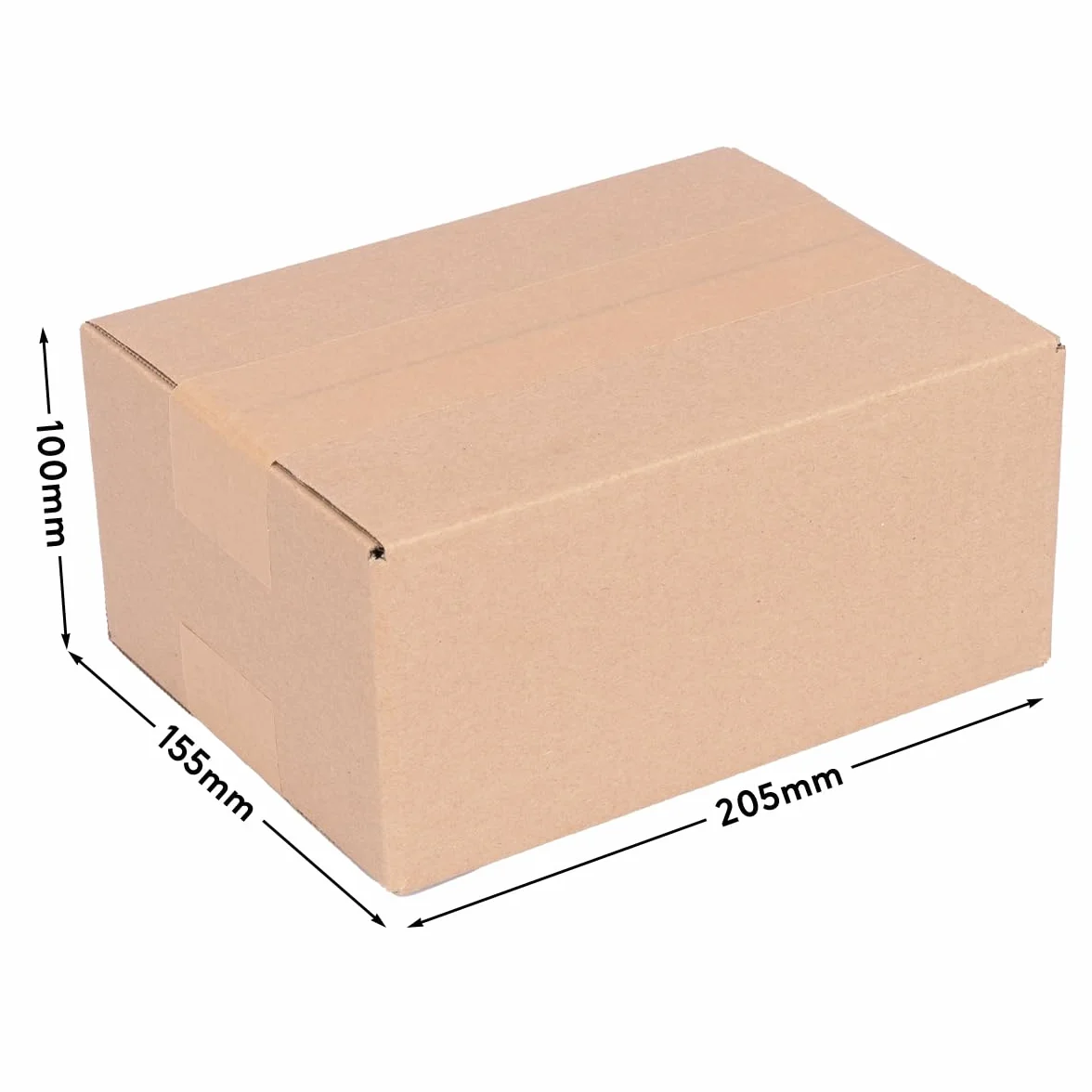 verpacking - 500 cajas plegables cajas de envío DHL cajas 200 x 150 x 90 mm, KK-10, 1-corrugado, cajas de envío Cajas de embalaje Cajas de mudanzas Cajas de almacenamiento