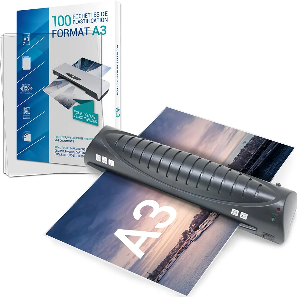 Texet a78211 – 21 – 29 V plastificadora Pro con 100 hojas A4 + 100 hojas A3 negro