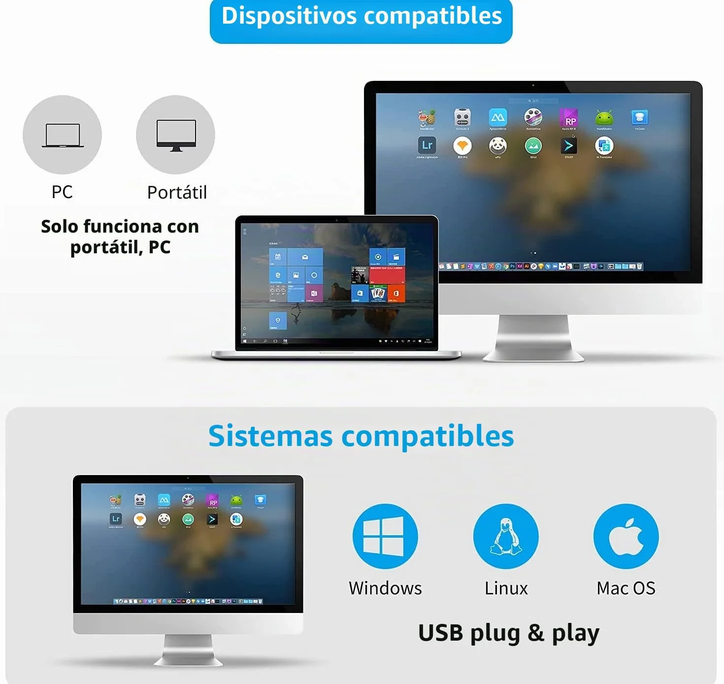 NetumScan - Lector de códigos de Barras 2D - Lector/Imager de códigos de Barras QR portátil (PDF417, QR, Data Matrix) con Cable USB para PC, Mac, portátiles y NSL5