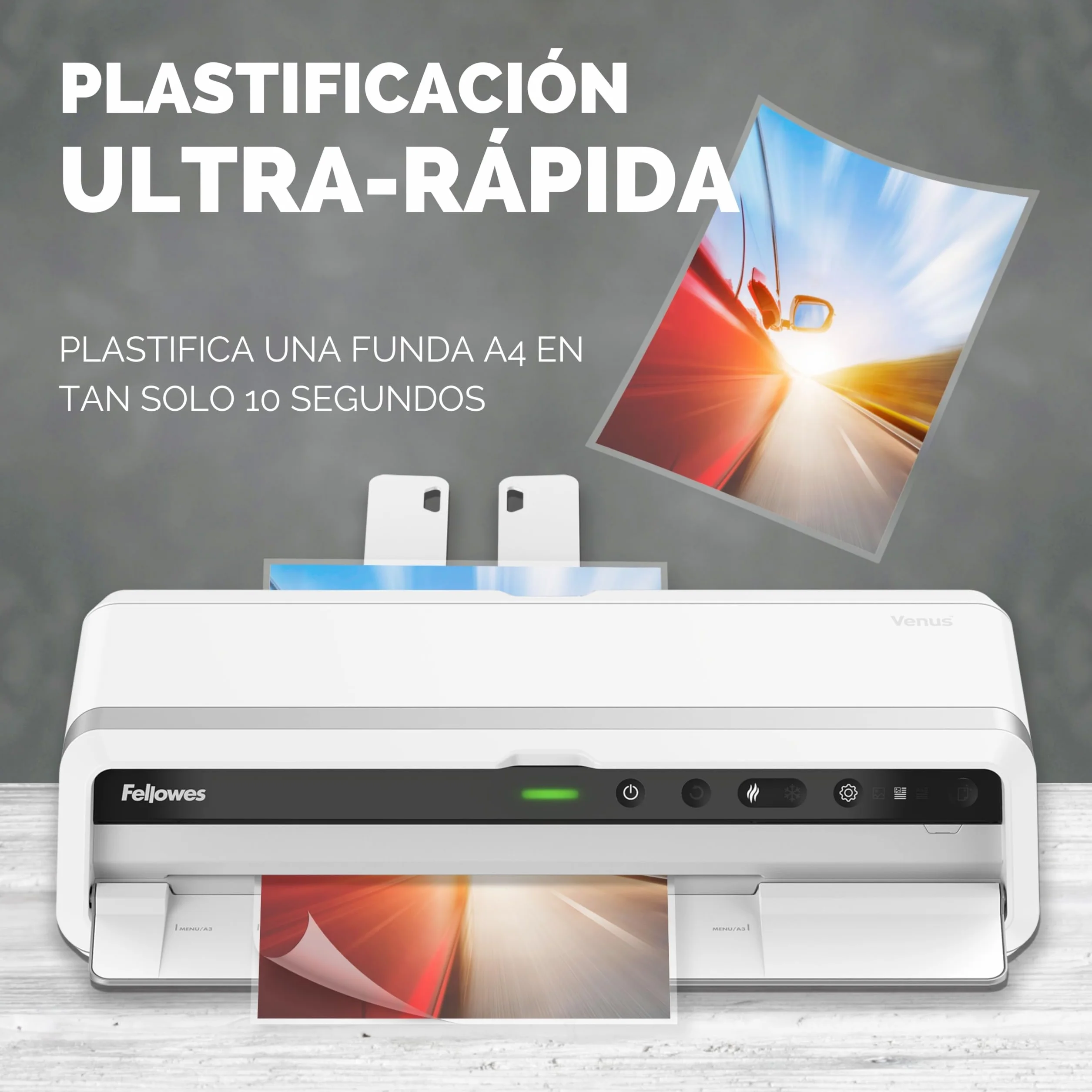 Fellowes LX Venus A3 Plastificadora documentos 250 micras uso intensivo blanco
