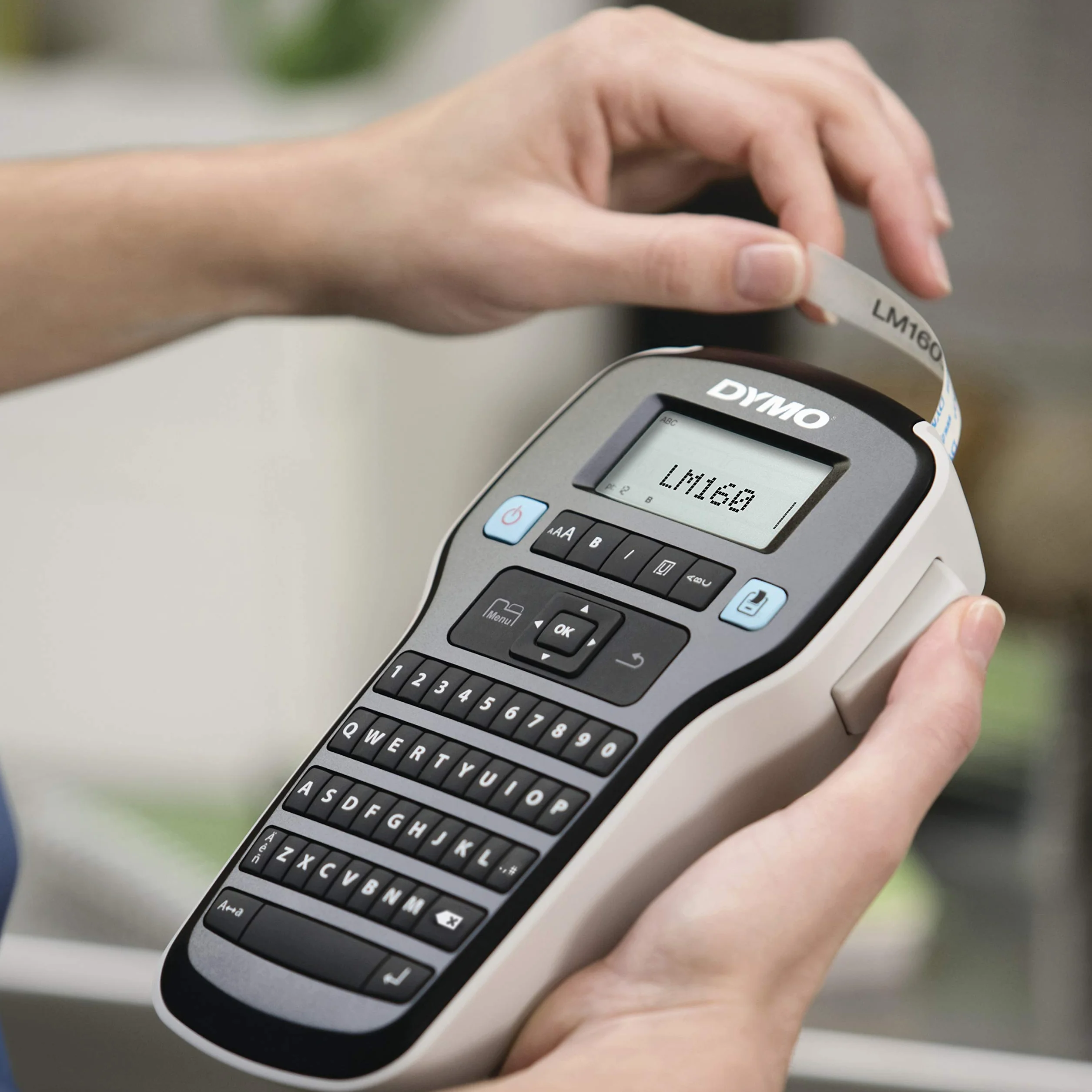DYMO Labelmanager 160 Value Pack Beschriftungsger?t Geeignet f?r Schriftband: D1 12 mm, 9 mm, 6 mm (2181012)