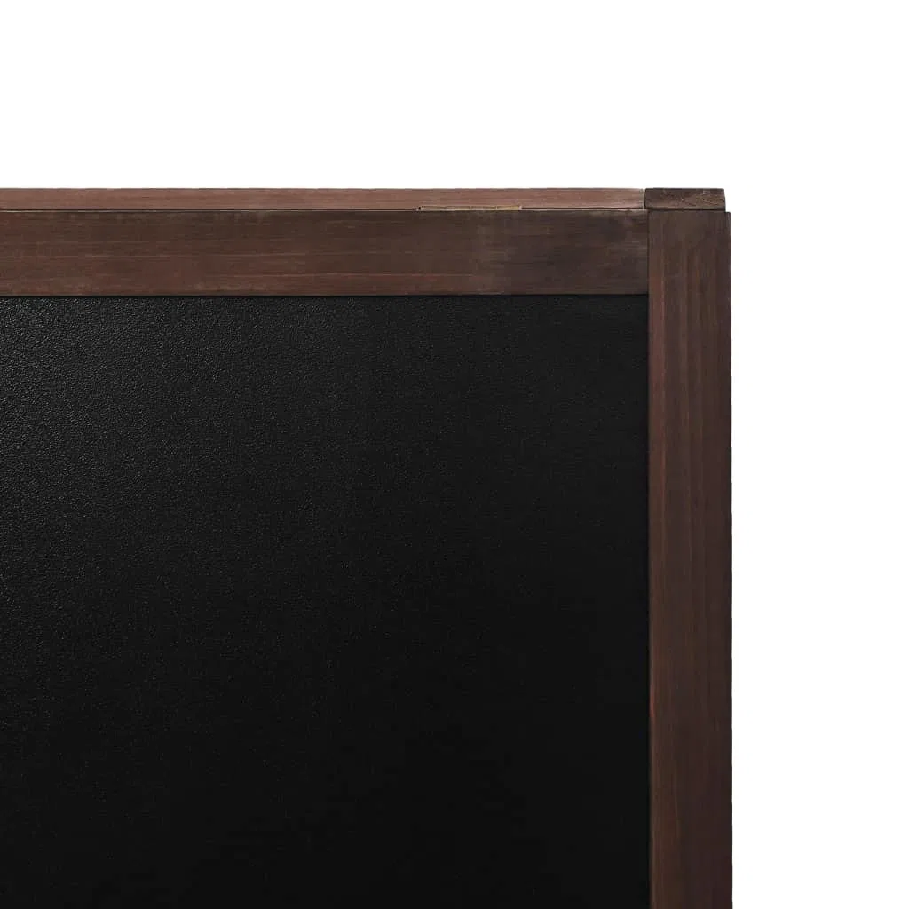 Pizarra de doble cara con caballete de madera de cedro, 60 x 80 cm, pizarra negra de tiza con caballete, se puede escribir con tiza y rotuladores de tiza, para bares, restaurantes locales