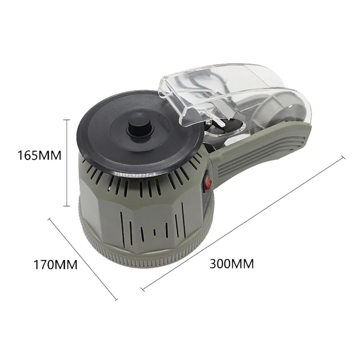 Dispensador automático de cinta, máquina de corte eléctrica adhesiva con parada automática, para almacenes y escuelas, se adapta a longitud de corte de 11 a 58 mm, ancho de cinta de 3 a 22 mm