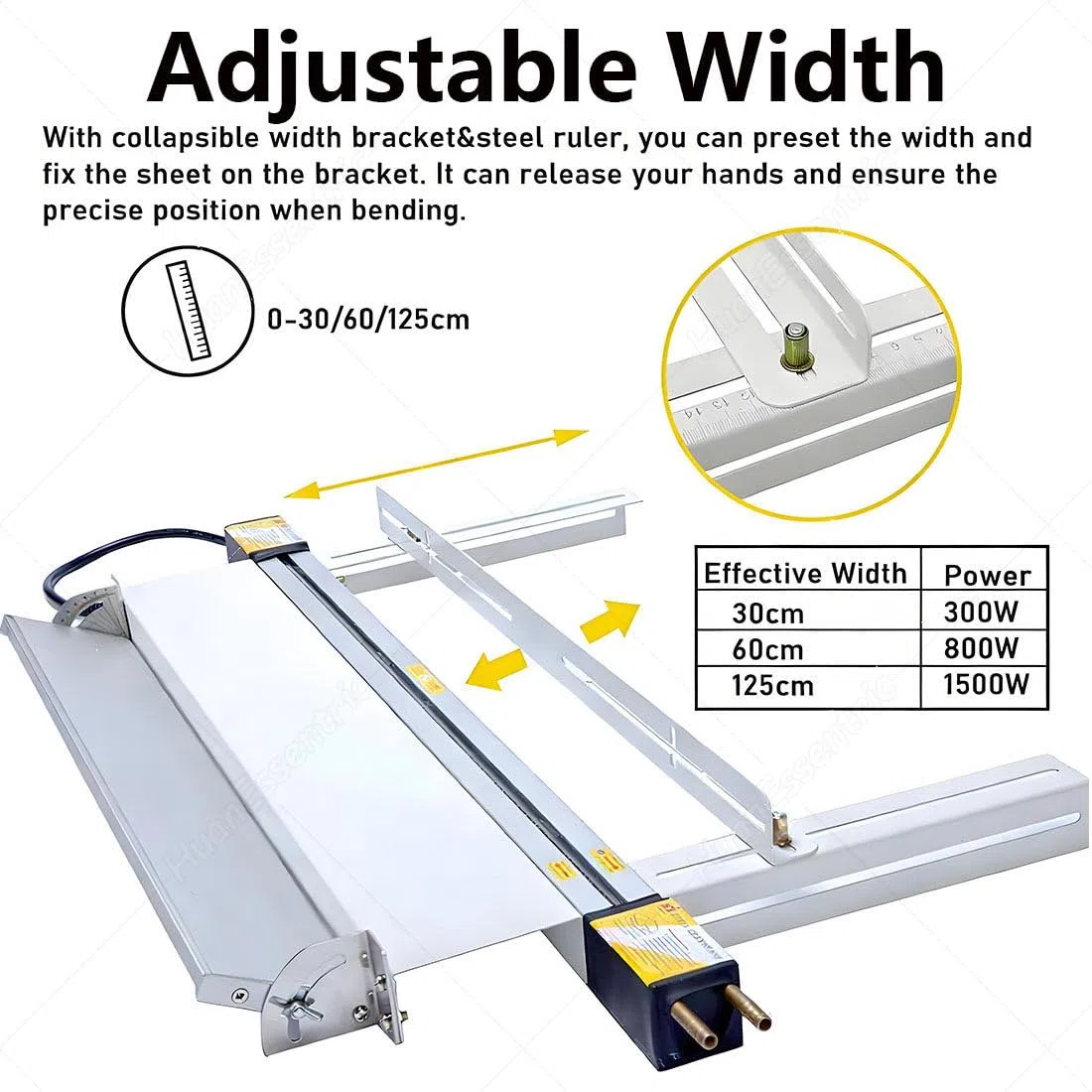 Dobladora de plástico de PVC acrílico, herramienta de doblado en caliente para platos orgánicos, fabricación de carteles, 125 cm
