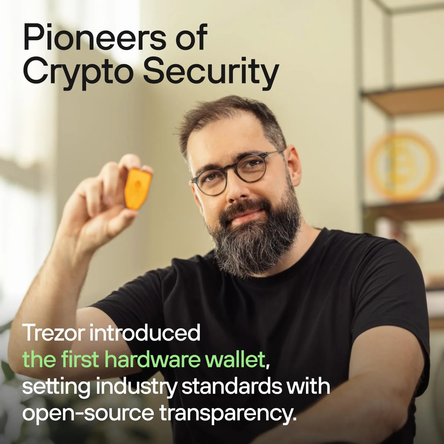 Trezor Safe 5 Monedero Físico de Criptomonedas con Elemento Seguro, Frase de Contraseña, Táctil LCD en Color, Haptic Feedback, Seguridad de Bitcoin, Admite Miles de Monedas y Fichas (Black Graphite)