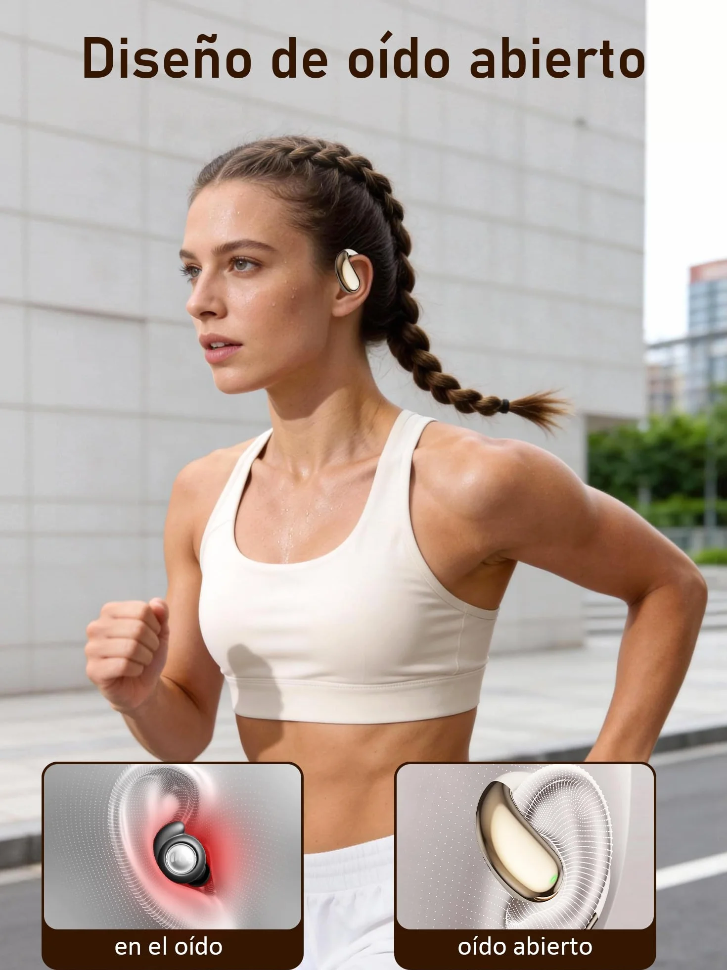 AI Auriculares Traductor en Tiempo Real: Open Ear Traductor Instantaneo de Voz Auriculares Traductores 6 Modos Traducción 156 Idiomas - Auriculares Inalambricos Bluetooth 6.0 para Viajes Negocios